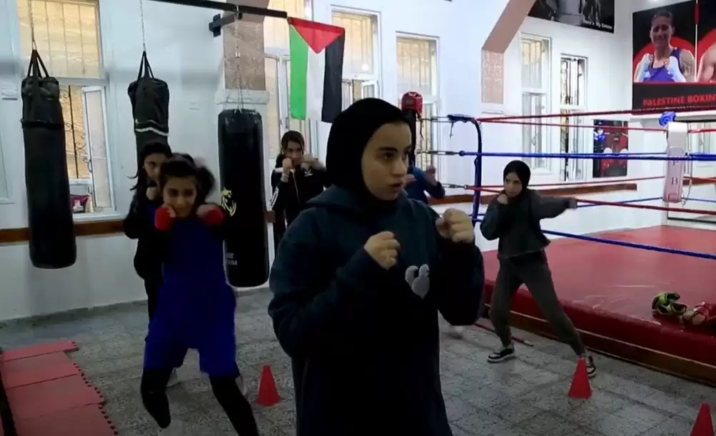 ملاكمة للفتيات في غزة